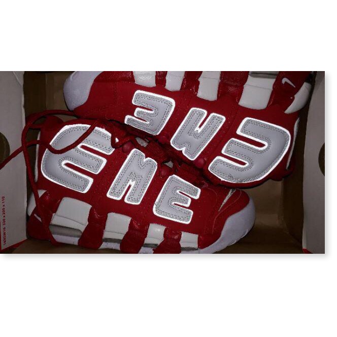 Xả hàng giá rẻ -  GIẦY THỂ THAO SNEAKER AIR MORE UPTEMPO ĐỎ TRẮNG : "