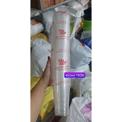Lốc 50 ly nhựa PP TRƠN 360ml 430ml 450ml. 500ml. 600ml. 700ml. Dùng đươc máy ép miệng ly 9.5cm