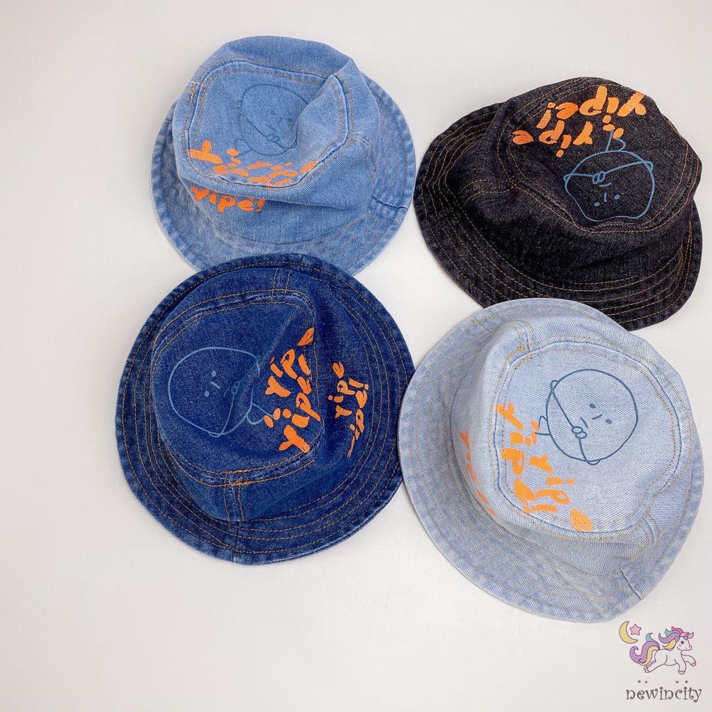 Mũ Cao Bồi Họa Tiết Chữ Cá Tính Thời Trang Mùa Thu Cho Trẻ Em