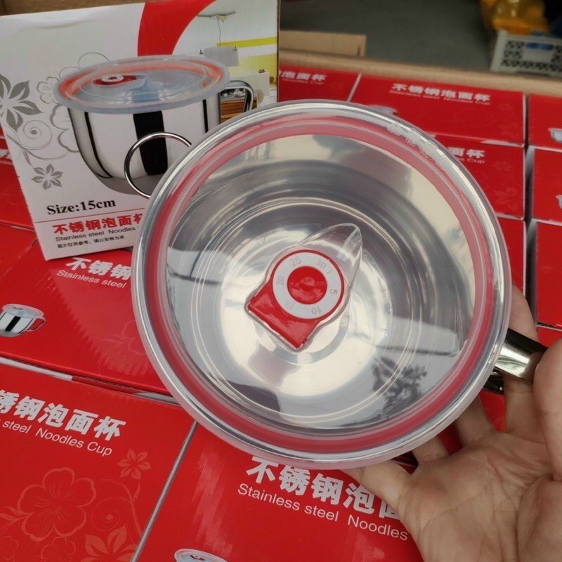 Ca đựng cháo, mỳ phở INOX 15cm