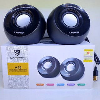 Loa LAPOP A56 cổng USB sử dụng cho lapop, máy tính