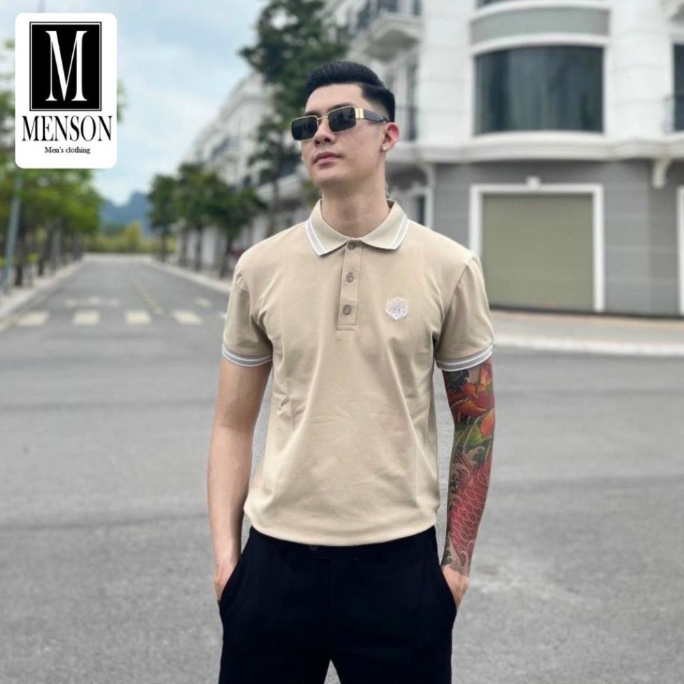 ⭐️HÀNG HIỆU⭐️Áo phông nam có cổ mùa hè chất mát - Áo polo nam cotton xuất xịn, co giãn ôm body MENSON M-6009 !