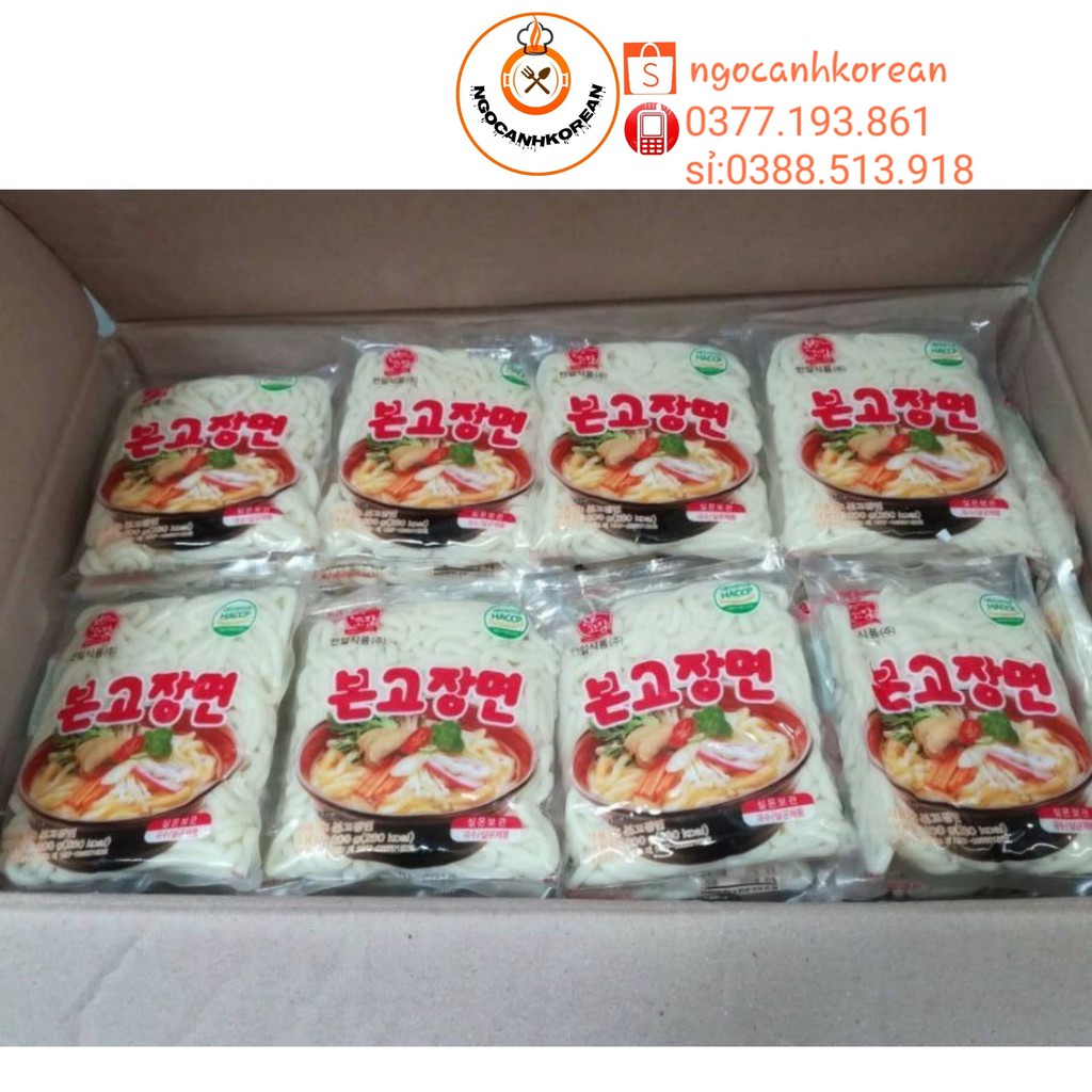 1 Thùng Mỳ Tươi Udon Hàn Quốc 30 Gói