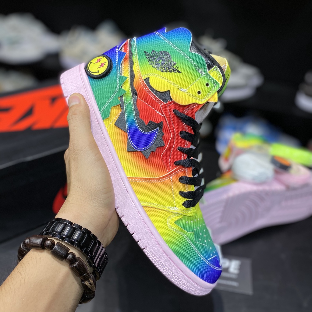 [ Hype Sneaker ] Giày sneaker Jordan 1 high J Balvin ( bản 1:1 ) .