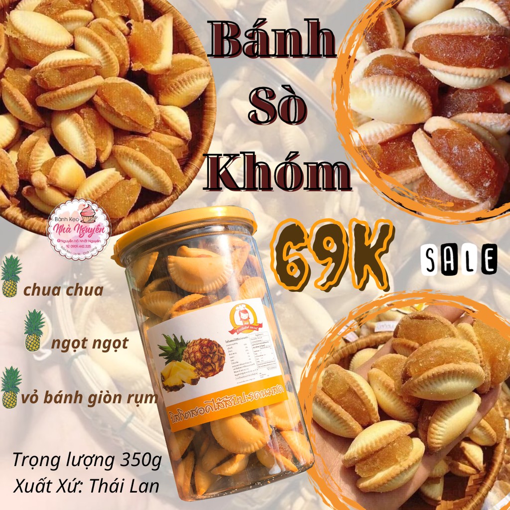 [Mã GROSALE1 giảm 8% đơn 500K] BÁNH SÒ KHÓM THÁI LAN