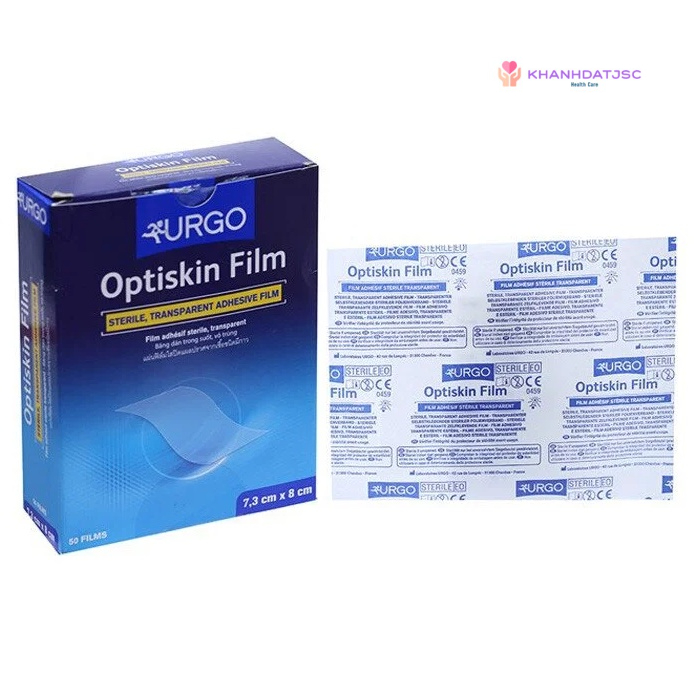 Băng vô trùng trong suốt, không thấm nước Urgo Optiskin Film 53 x 80mm