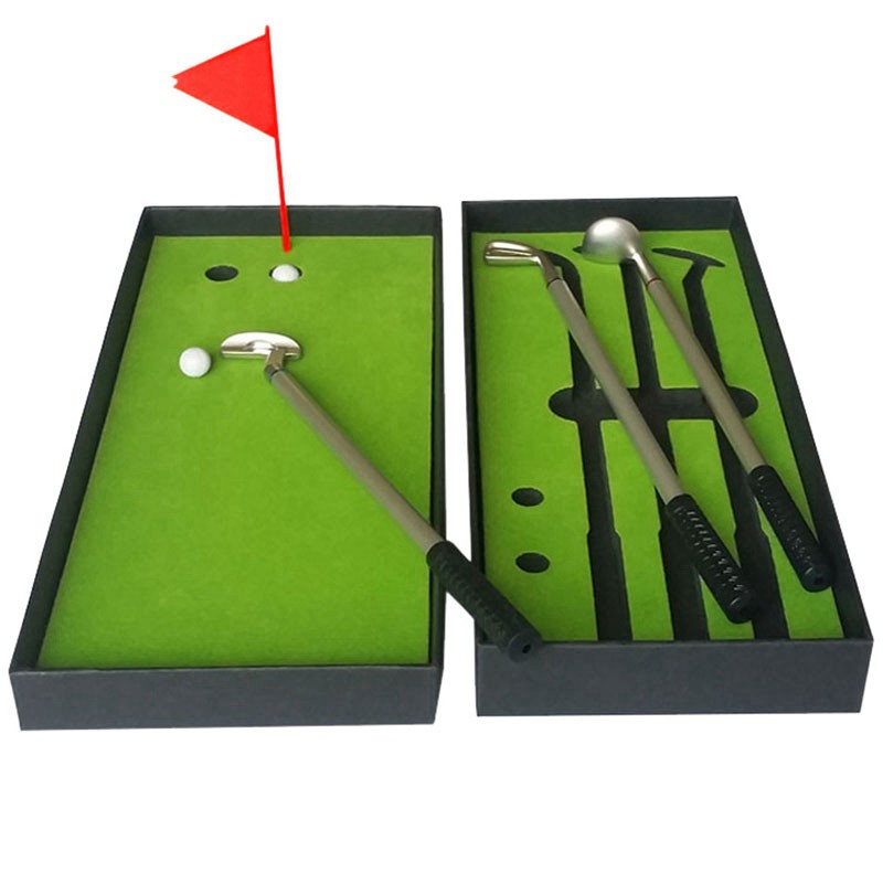 New Mini Club Putter Ball Pen Golfers Gift Box Set Desktop Decor For School Supplies Golf Accessorie