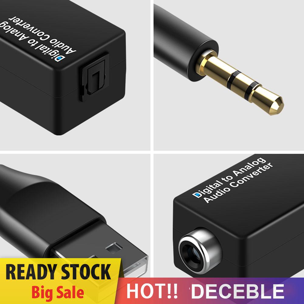 deceble D15 3.5mm Jack Coaxial Fiber Digital to Analog DAC Audio Converter Decoder