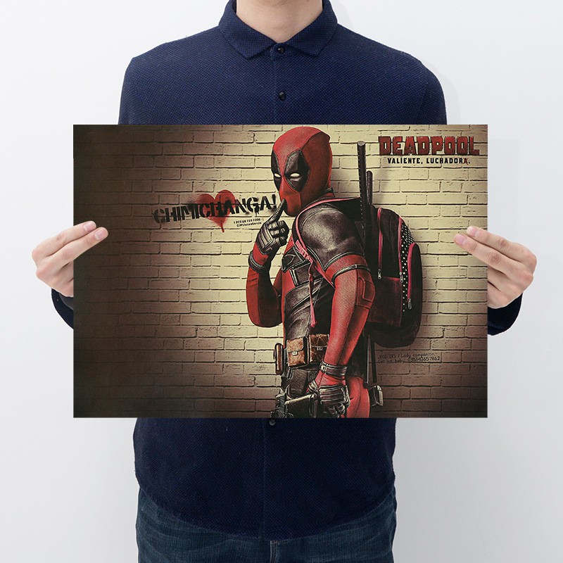 Poster Dán Tường in hình các nhân vật trong vũ trụ điện ảnh Marvel và DC kích thước 50.5*35cm