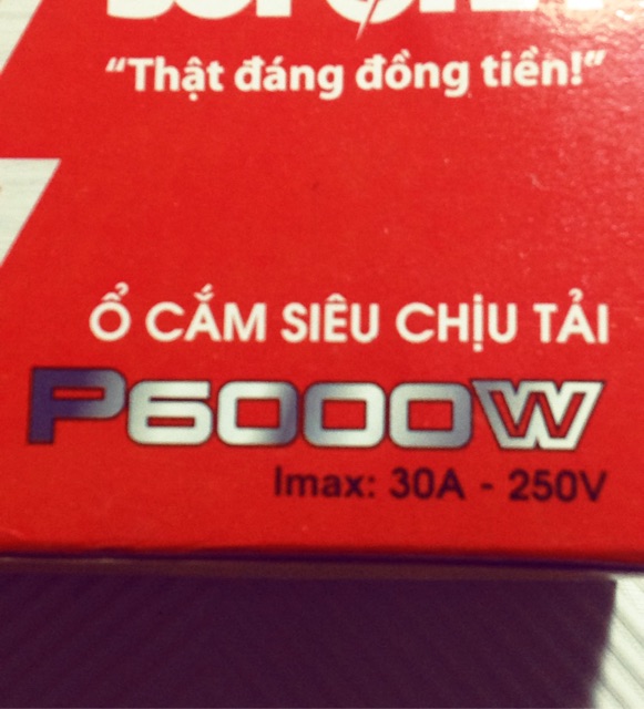 Ổ cắm điện 6000w