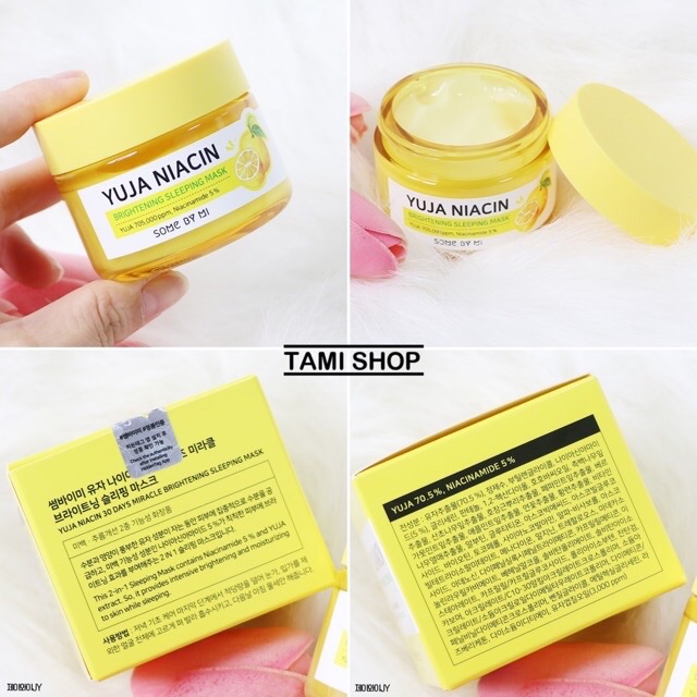 MẶT NẠ NGỦ SOME BY MI YUJA NIACIN BRIGHTENING SLEEPING MASK