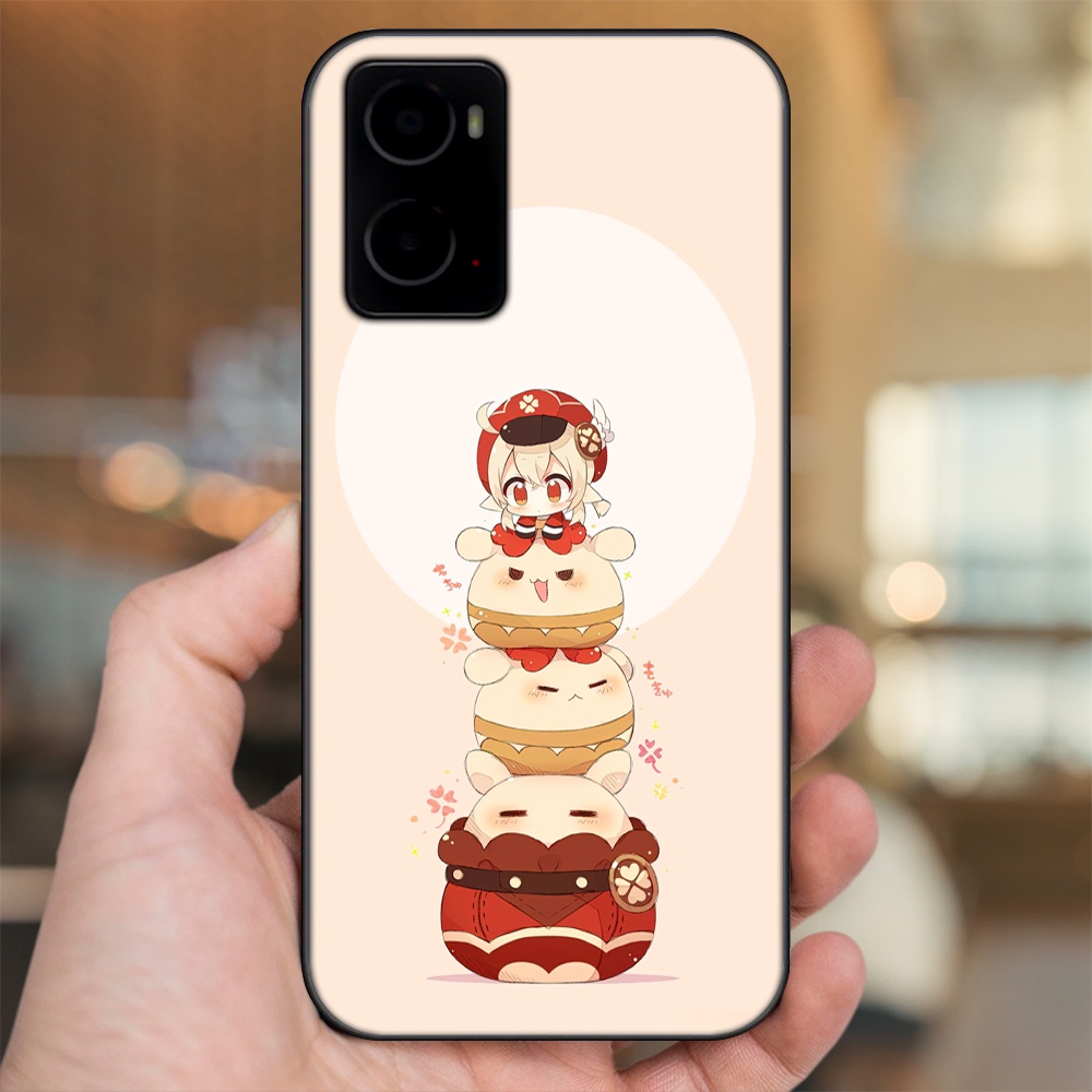 Ốp lưng Oppo A76 viền đen in hình Klee Genshin Impact