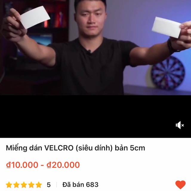 Miếng dán VELCRO TAPE / dán gai - dán gai (Không keo) bản 5cm