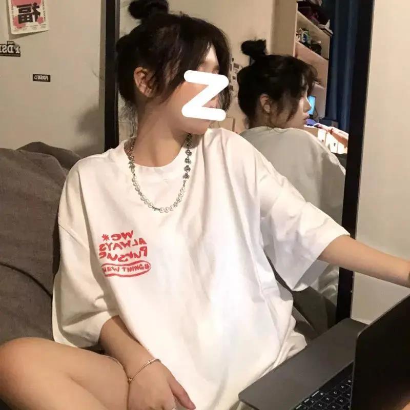 NRVP Áo Thun Nữ Cổ Tròn Ngắn Tay Thời Trang Mùa Hè Phong Cách Hàn Quốc 2022