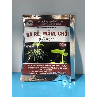 Phân bón kích ra mầm, chồi, rễ cực mạnh TOPONSU- gói 20gr- chuyên cho cây cắt cành, ghép, giâm