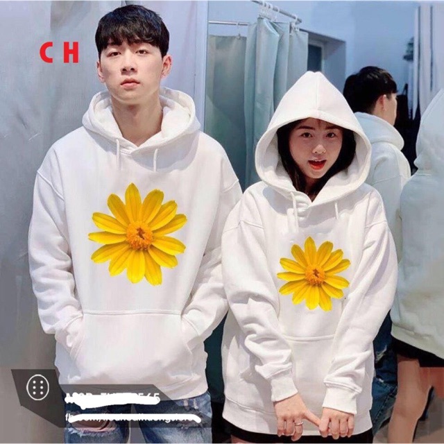 [FREESHIP ĐƠN TỪ 50K] Áo hoodie hoa cúc vàng to in ngực COH1119
