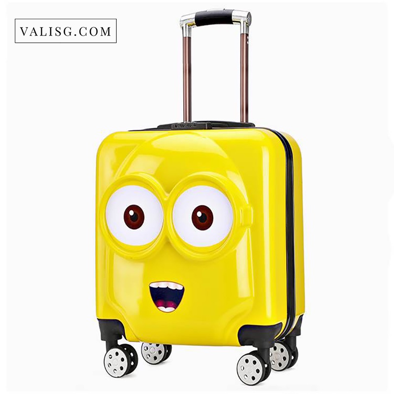 Vali hoạt hình minion dễ thương cho trẻ em và học sinh size 18/20 inch