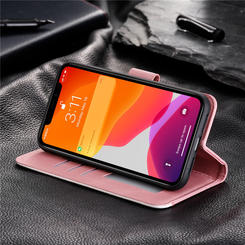 Fashion Casing Xiaomi Redmi Note 10 Pro Lite K40 Poco X3 NFC Stitching Phone Case Lanyard Design Folding Card Slot Photoframe Leather Wallet