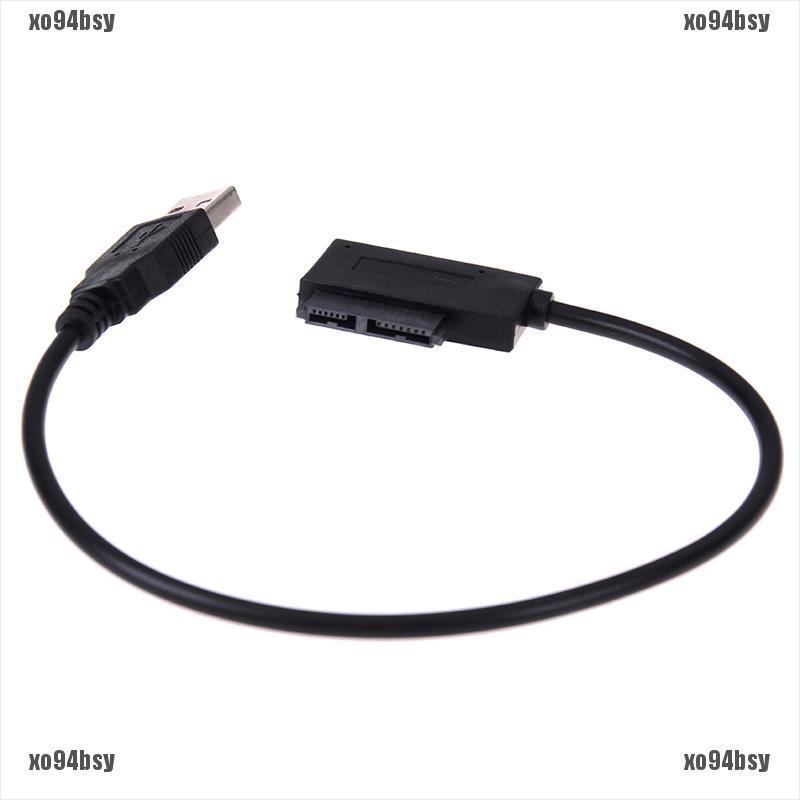 [xo94bsy]Usb to 7+6 13pin slim sata/ide cd dvd rom optical drive cable adapter