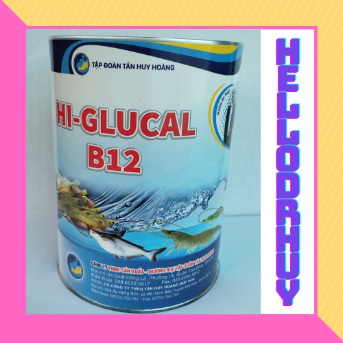 Chế Phẩm Sinh Học - Thuốc Thủy Sản-Men HI GLUCAL B12-Tăng Khả Năng Miễn Dịch, Tái Tạo Tế Bào Gan,Tạo Hồng Huyết Cầu...Hộ