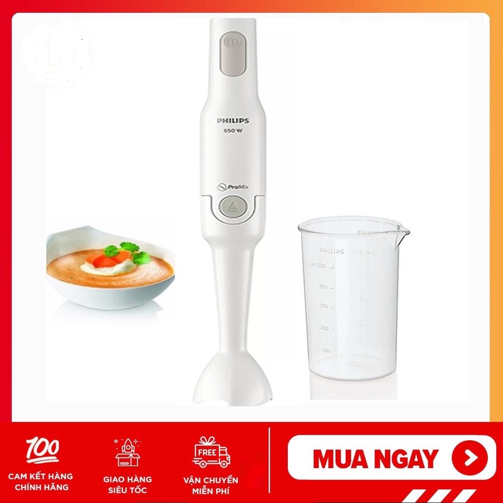 [Mã ELHA22 giảm 6% đơn 300K] (BH 24 tháng)Máy xay cầm tay ProMix Philips HR2534 HR2531 650W thay thế cho HR1600 HR1604