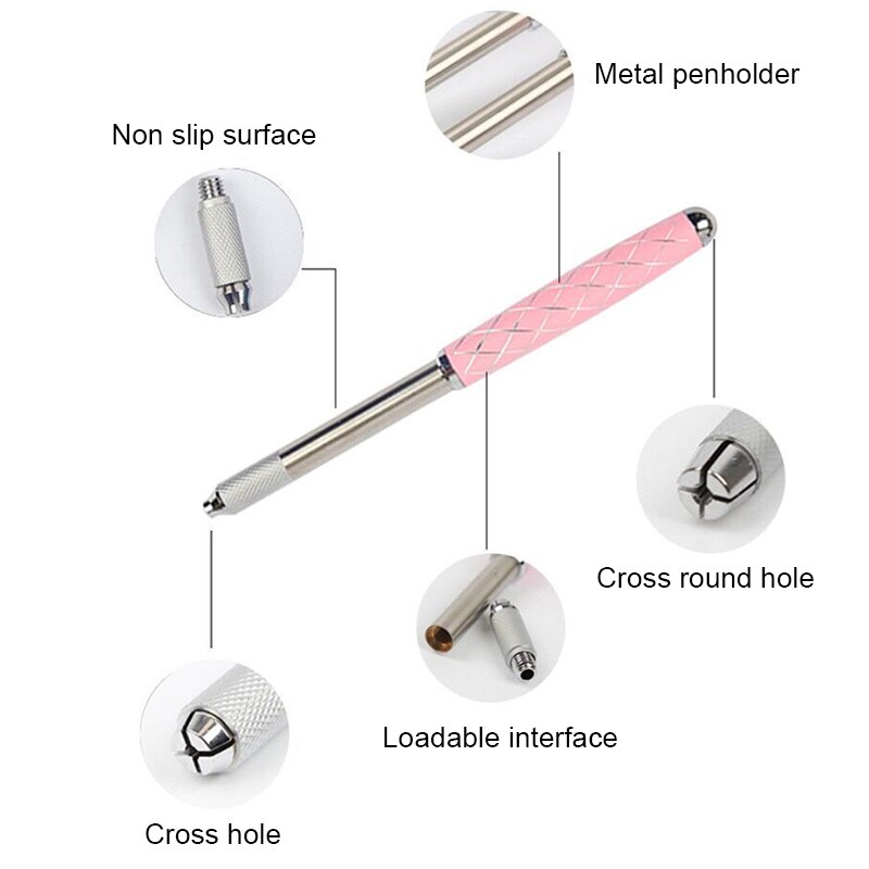 Nguồn cung cấp trang điểm vĩnh viễn Microblading Hướng dẫn sử dụng bút thiết kế mới Bút xăm để thêu lông mày môi Microblading Phụ kiện 1pcMicroblade trang điểm vĩnh viễn