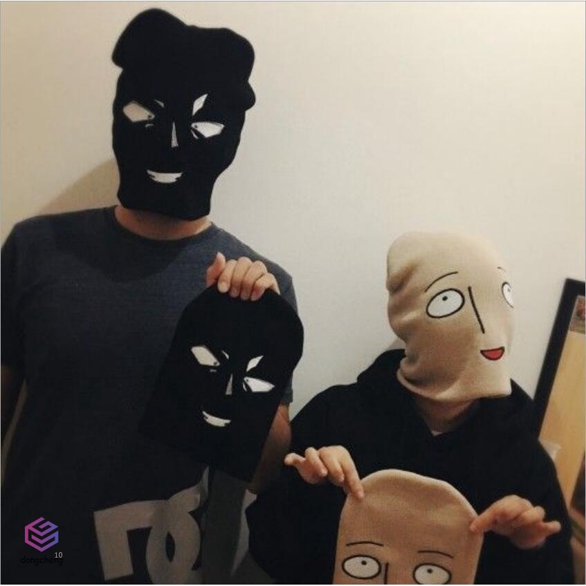 Mũ len thêu hoạ tiết phong cách hoạt hình One Punch Man thời trang 2017