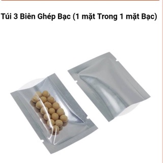 Túi 3 biên bạc (1 mặt trong 1 mặt bạc)