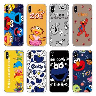 Ốp điện thoại TPU mềm họa tiết Sesame hoạt hình cho compatible for iphone X 6 6S 7 8 Plus 5 5S SE