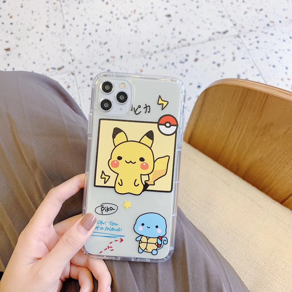 Ốp điện thoại TPU dẻo hình hoạt hình Pikachu / vịt dễ thương cho IPHONE11 11PROMAX 7PLUS 8 X XR XS | BigBuy360 - bigbuy360.vn