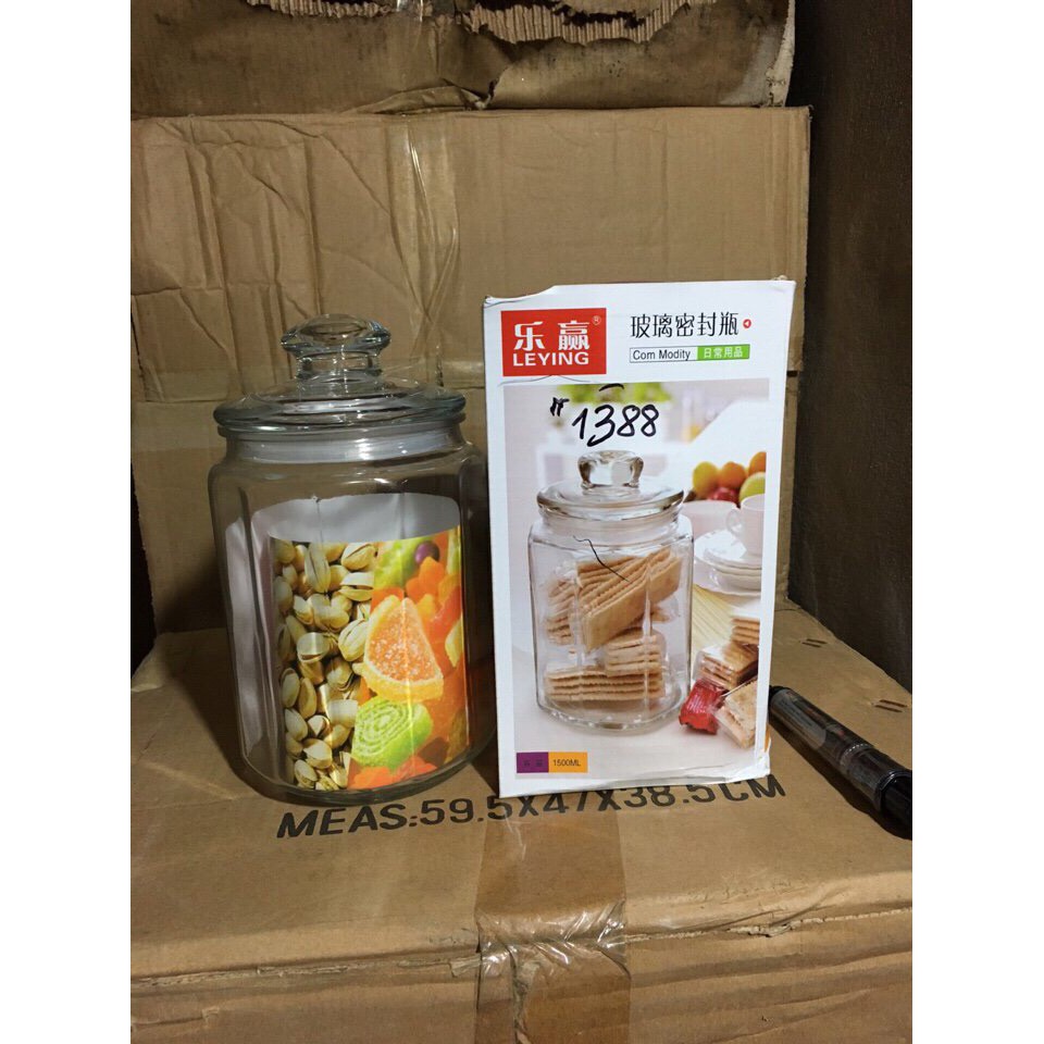 sỉ lọ thủy tinh nắp núm 1388(1500ml) {shop yêu thích}