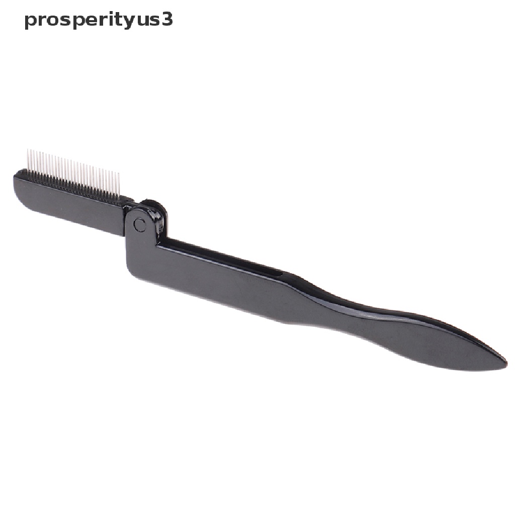 Lược chải lông mi / lông mày bằng kim loại có thể gấp gọn tiện dụng | BigBuy360 - bigbuy360.vn