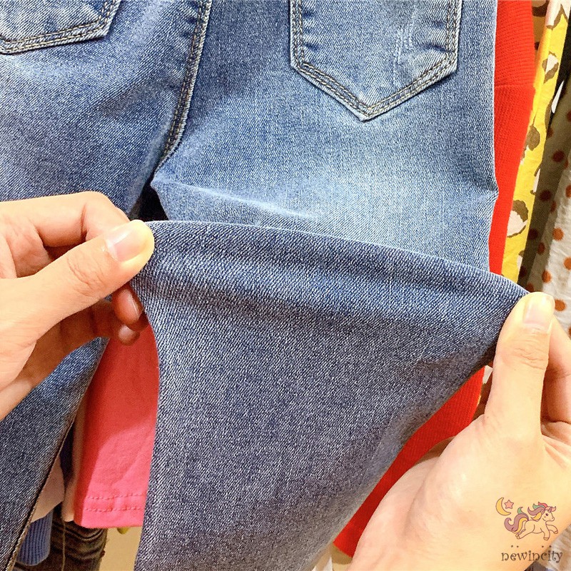 Quần jean phong cách thời trang Hàn dành cho bé gái