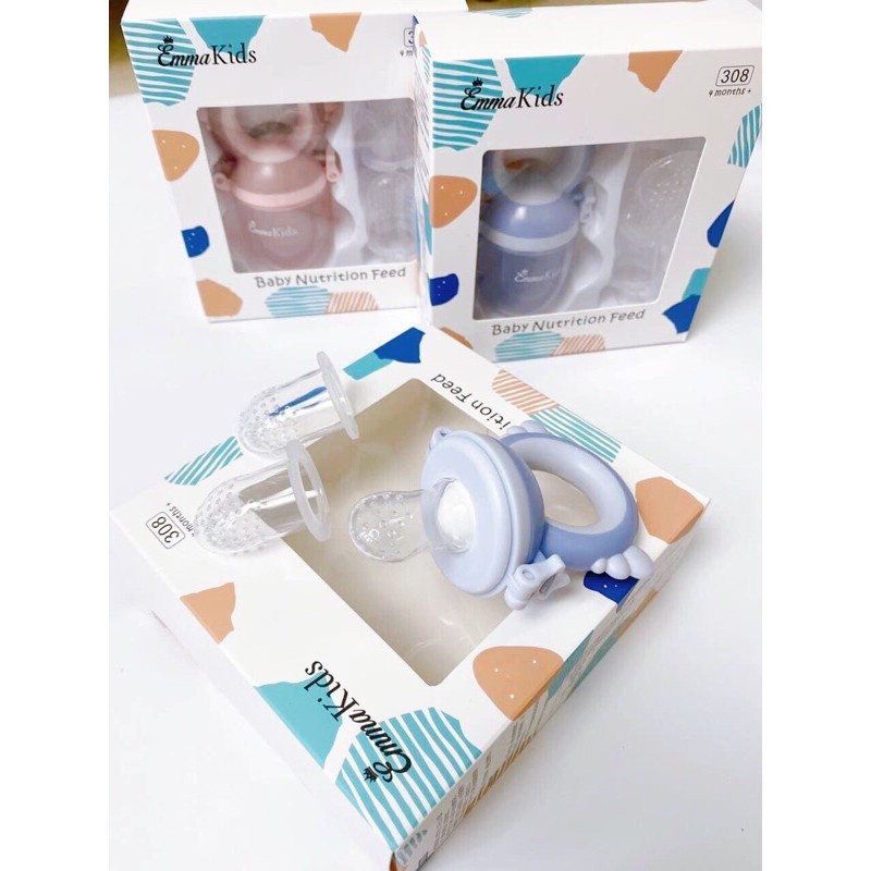 Bộ Túi Nhai Ăn Dặm Chống Hóc EMMA KIDS