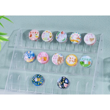 1 cuộn băng keo washi hình gấu hoạt hình nhiều màu dễ thương trang trí sổ tay thủ công DIY - MyNa Mart