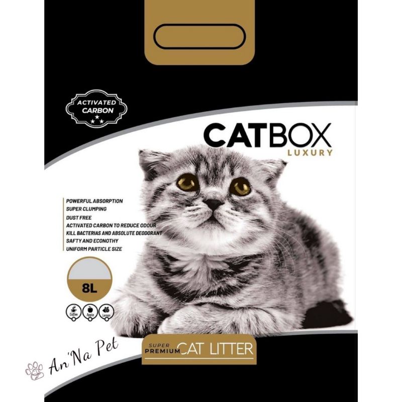 Cát vệ sinh cho mèo, Cát Box Luxury 8L cho mèo, Cát đất sét, đủ mùi hương, siêu vón cục, ít bụi tiện lợi - AnNa.Pet