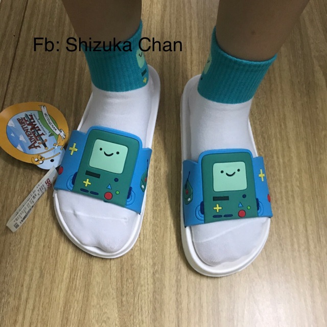 Combo dép + tất Adventure Time BMO