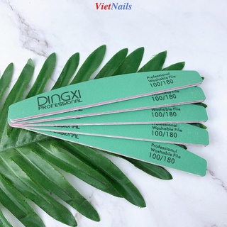  Dũa Móng Tay Lốc 25 Dingxi Nhám Da Bò Xanh Lõi Hồng Độ Nhám 100 180 