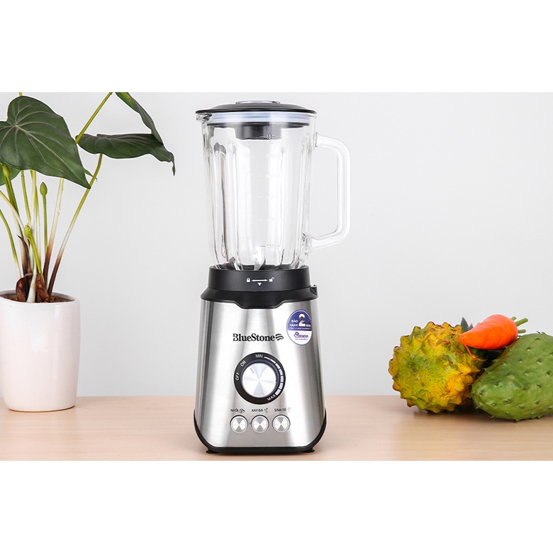 Máy xay sinh tố BlueStone BLB-5339, Công suất 800W, Dung tích 1.5 lít, Lưỡi dao bằng thép không gỉ, Bảo hành 2 năm