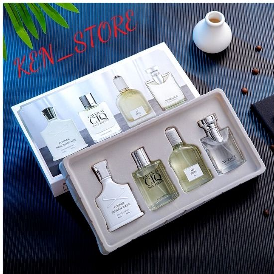 Sét Nước Hoa Nam Chính Hãng Thơm Lâu_ Combo 4 Chai Nước Hoa Nam Tính  25ml Cuốn Hút Thời Thượng