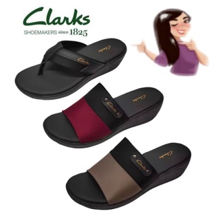 Image of Clarks 女士舒適坡跟涼鞋 / 涼鞋 Wanita Wedges Clarks