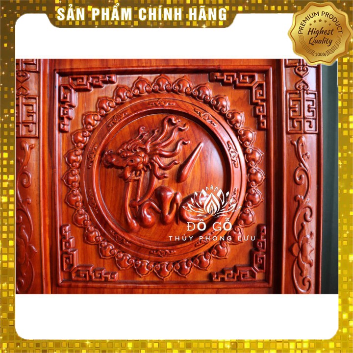 tranh tam đa gỗ hương đỏ-cao cấp sang trọng