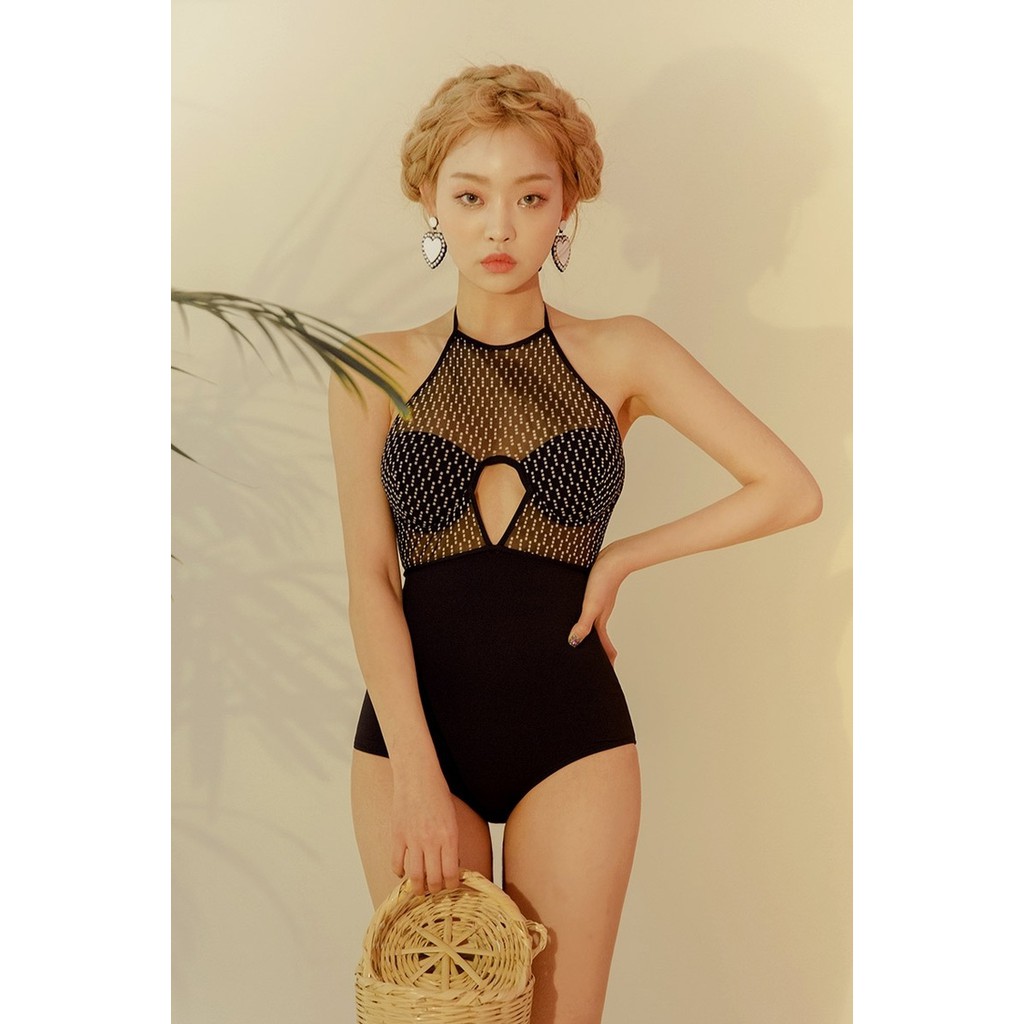 Bikini liền thân lưới ánh kim