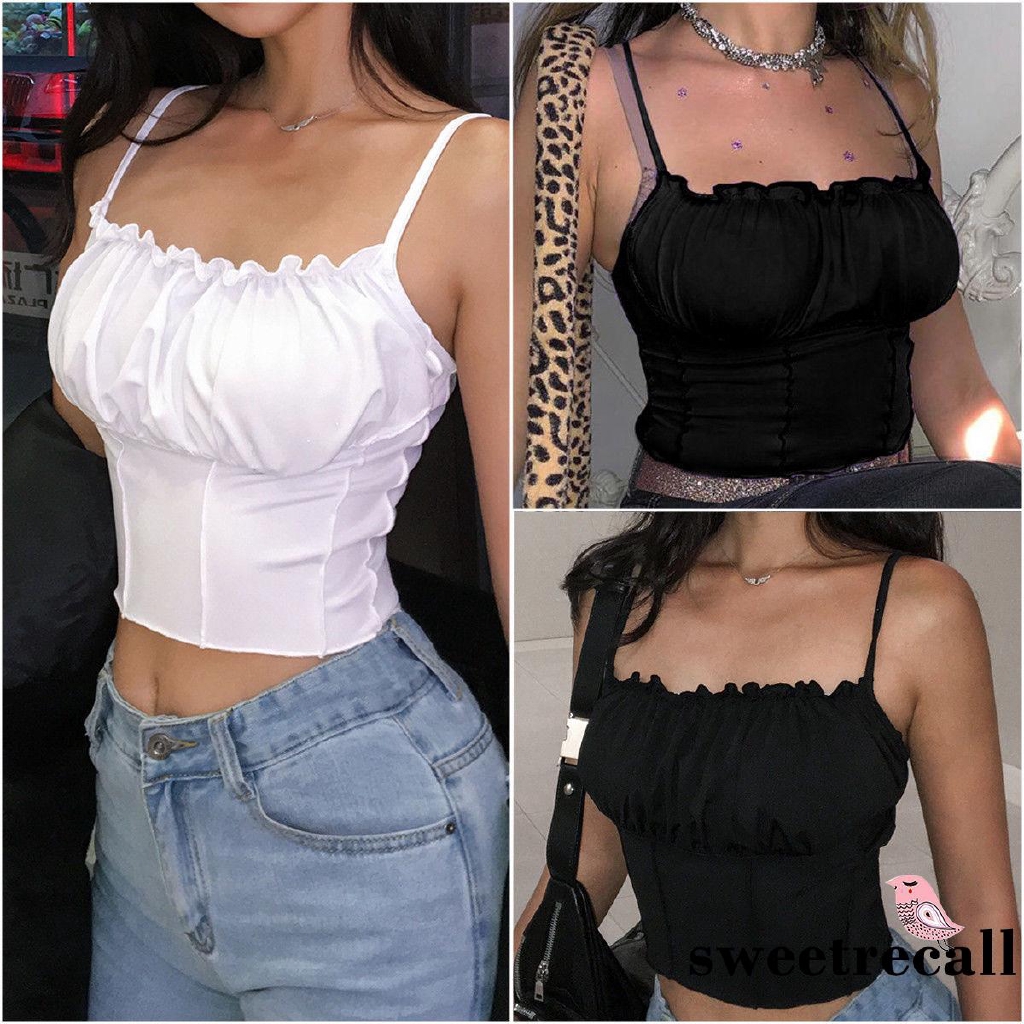 Áo croptop thiết kế không tay gợi cảm quyến rũ thời trang dành cho nữ | BigBuy360 - bigbuy360.vn