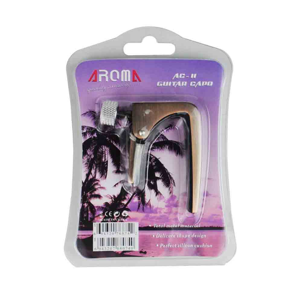 Kẹp capo Aroma AC-11 bằng hợp kim kẽm cho guitar điện acoustic độc đáo