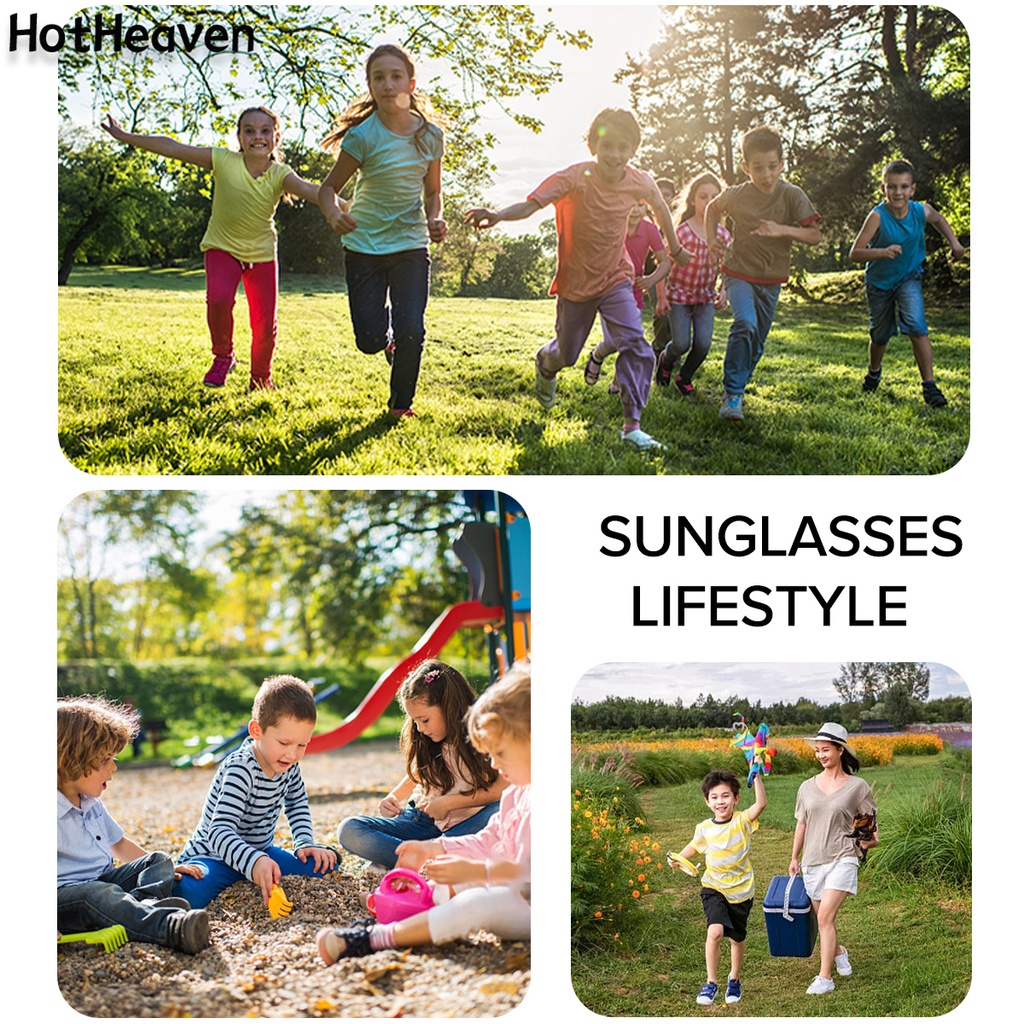 Kính Mát Chống Tia UV Bảo Vệ Mắt Toàn Diện Họa Tiết Hoa Cúc 6 Kiểu Unisex Cho Trẻ Em