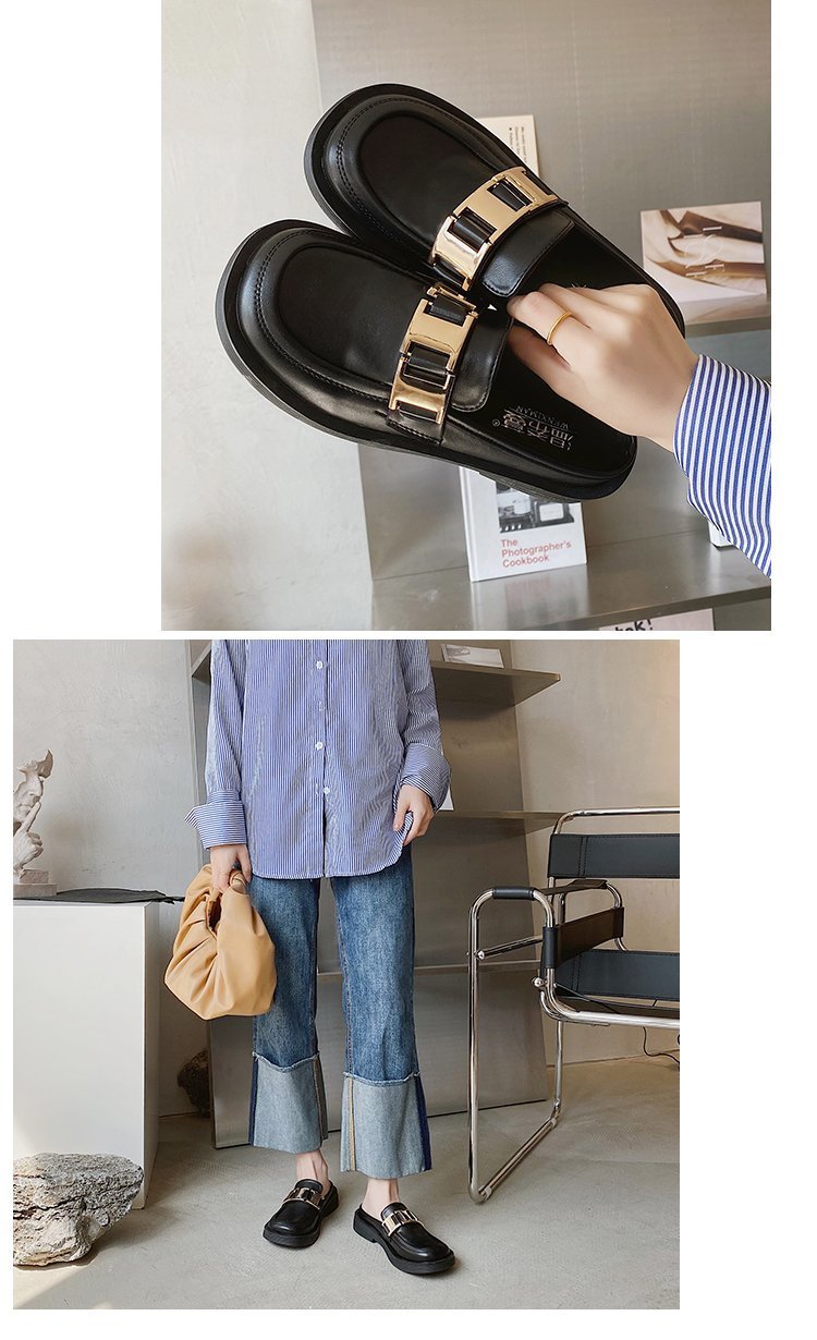 Giày Lười Bằng Da Phong Cách Trẻ Trung Thanh Lịch Dành Cho Nữ | BigBuy360 - bigbuy360.vn