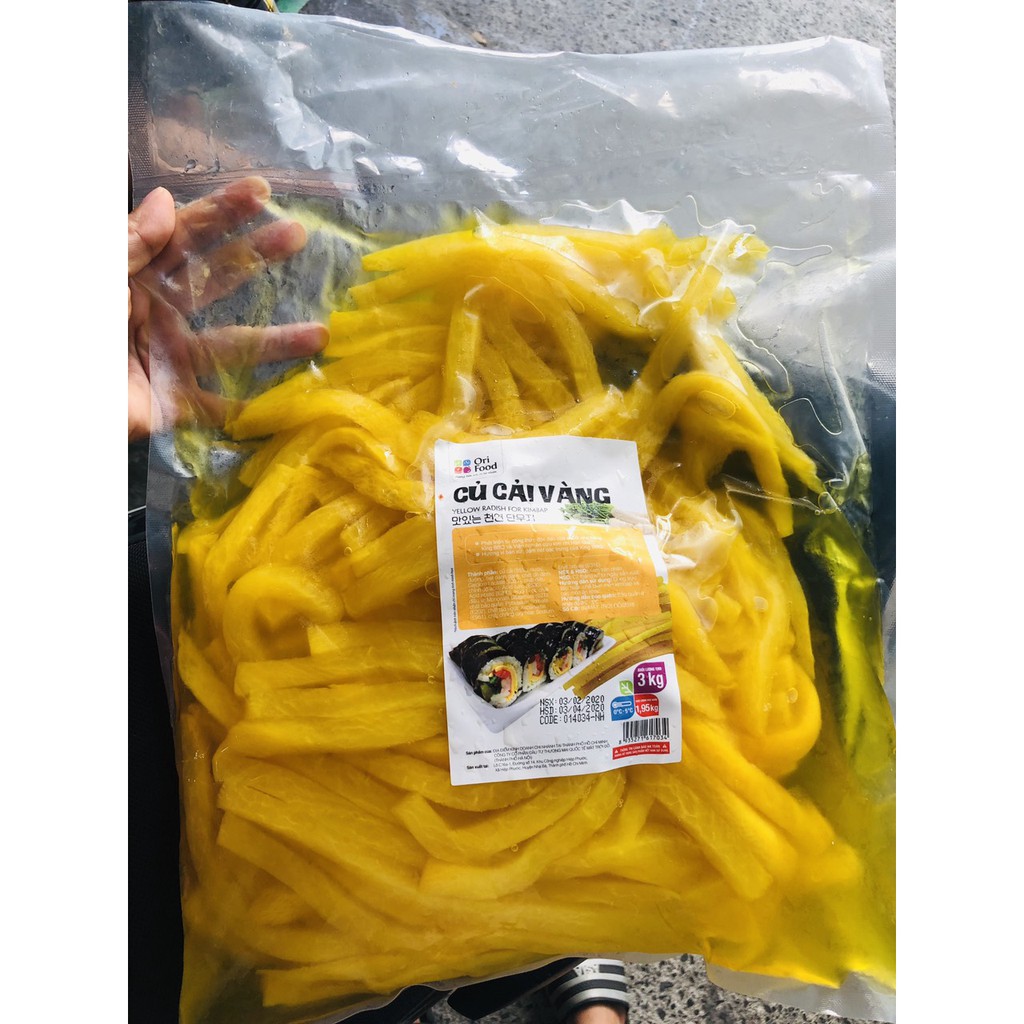 Củ cải vàng hàn Quốc gói 100g cắt sợi