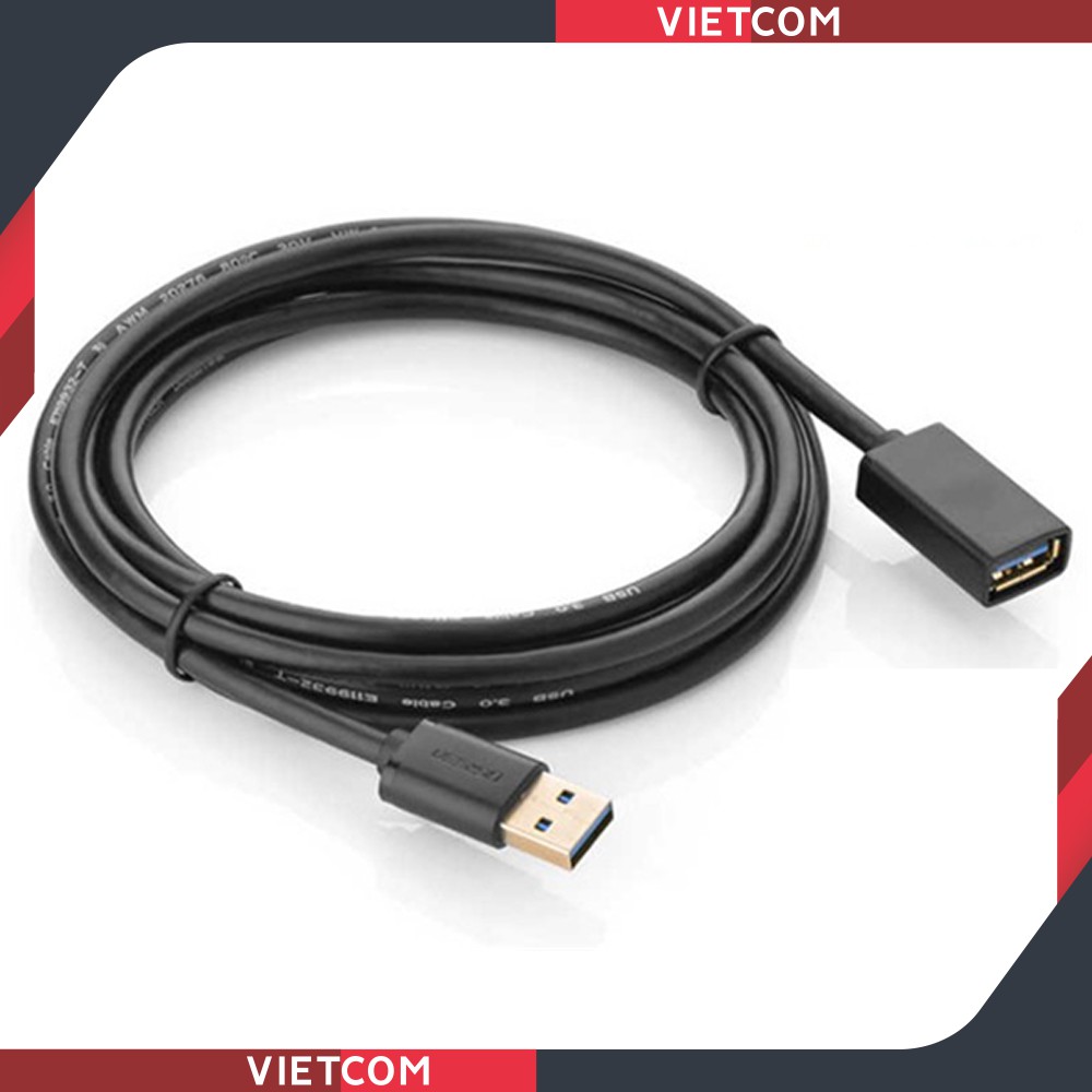 Cáp Nối Dài USB 3.0 Dài 1.5M Âm Dương Cao Cấp Chính Hãng Ugreen - Mã 30126 - Bảo hành 18 tháng