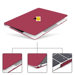 Case ,Ốp Macbook Màu Đỏ Đô (Nhám) (Tặng Kèm Nút Chống Bụi + Bộ kẹp chống gãy sạc)